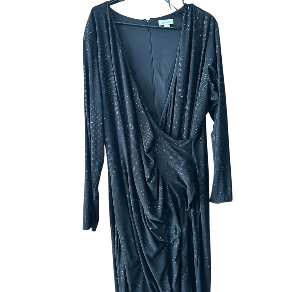 Calvin Klein Black Long Sleeve Dress